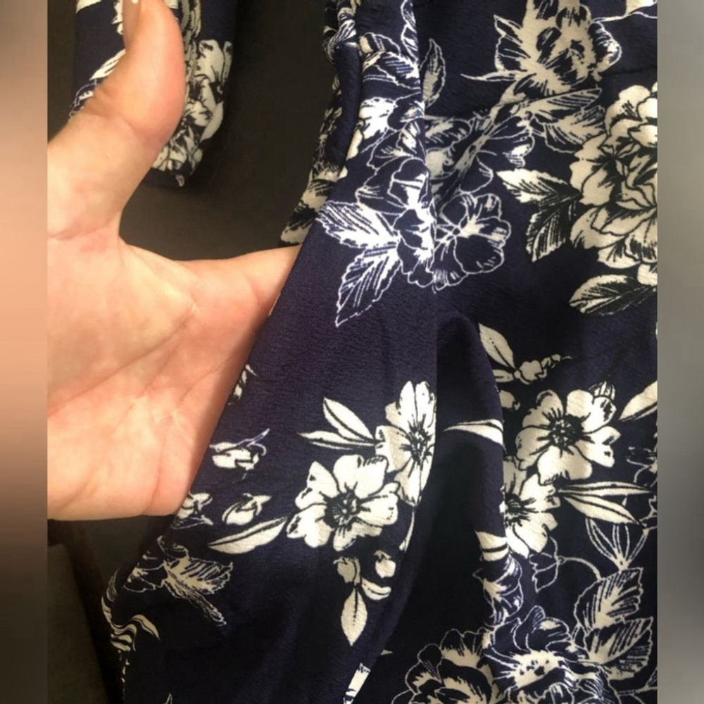 BEDOAR Floral Midi Dress Tie Front Size 26W NWT - Picture 4 of 7